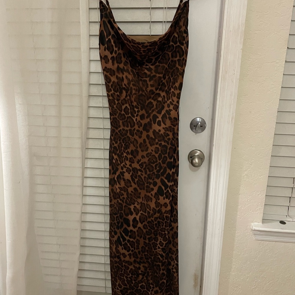 Leopard long dress
